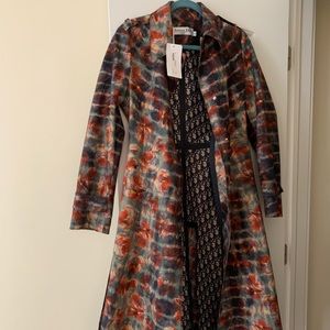 💯 Authentic Women Dior Oblique Lined Trench Coat